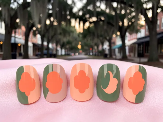 Nail art inspired by Lawrenceville, Georgia