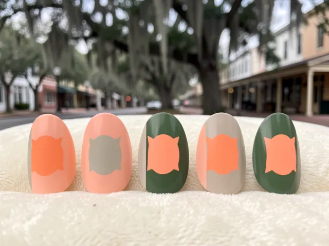 Nail art inspired by Suwanee, Georgia