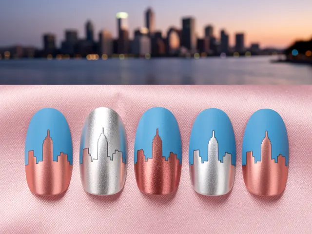 Nail art inspired by Chicago, Illinois