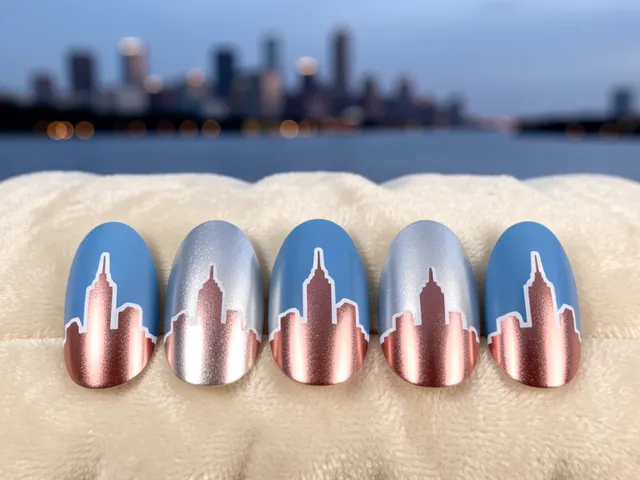 Nail art inspired by Naperville, Illinois