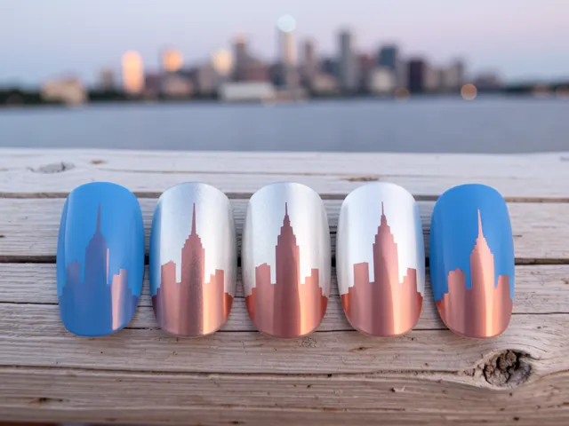 Nail art inspired by Springfield, Illinois