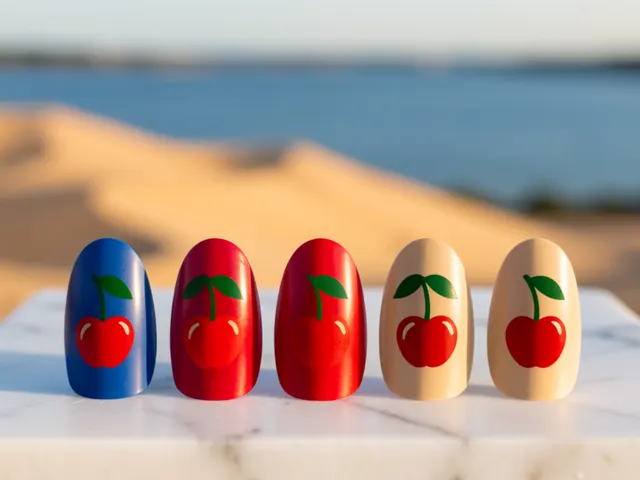 Nail art inspired by Ann Arbor, Michigan