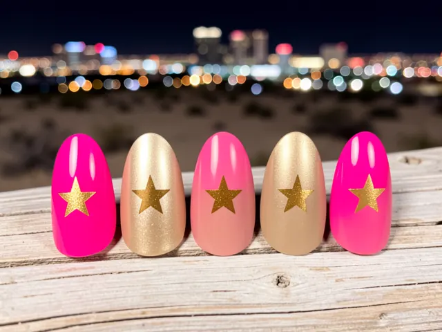 Nail art inspired by Las Vegas, Nevada