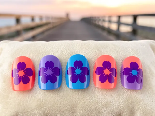 Nail art inspired by Brick Township, New Jersey