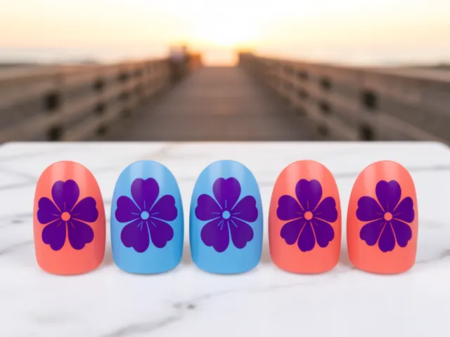 Nail art inspired by Cherry Hill Township, New Jersey