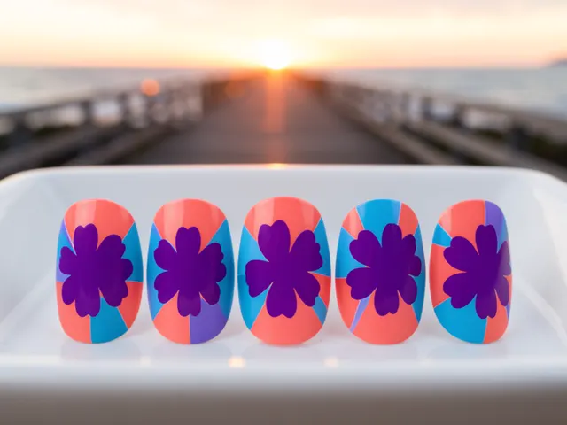 Nail art inspired by Montclair, New Jersey