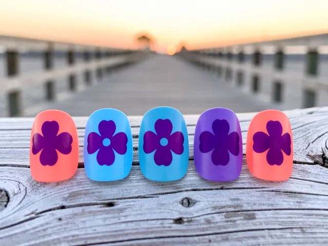 Nail art inspired by Newark, New Jersey