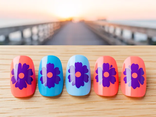 Nail art inspired by Toms River, New Jersey