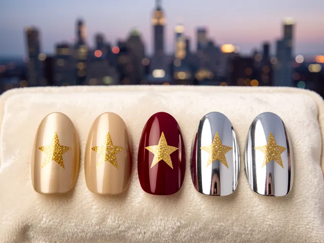 Nail art inspired by Brooklyn, New York