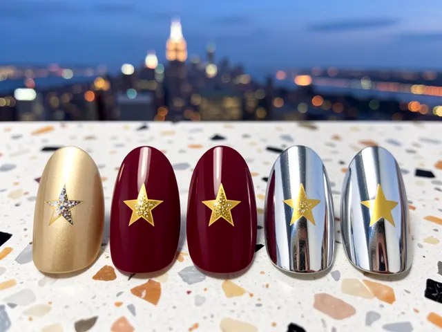 Nail art inspired by New York, New York