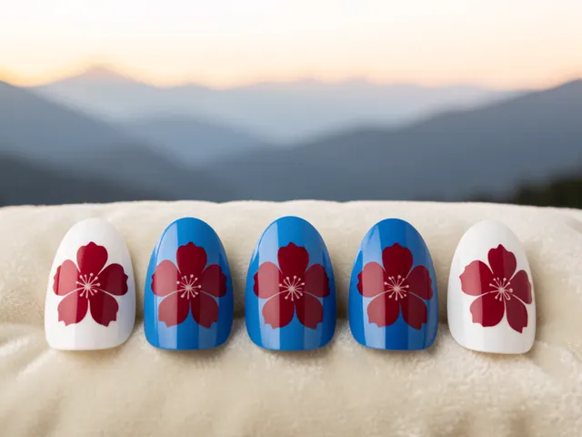 Nail art inspired by Cary, North Carolina