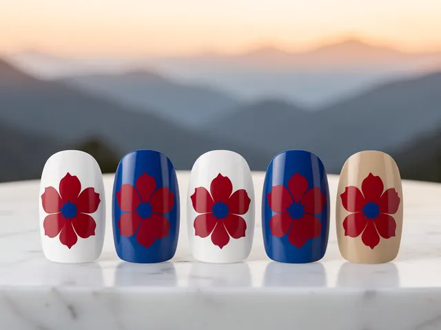 Nail art inspired by Charlotte, North Carolina