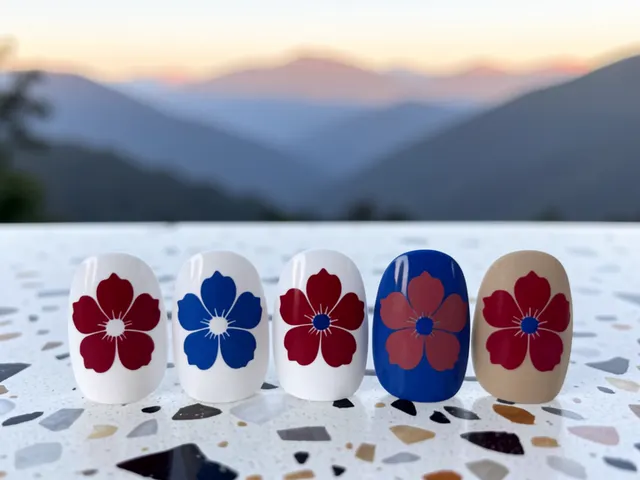 Nail art inspired by Greensboro, North Carolina