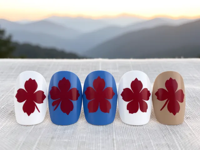 Nail art inspired by Winston-Salem, North Carolina