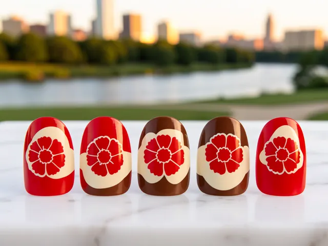 Nail art inspired by Akron, Ohio