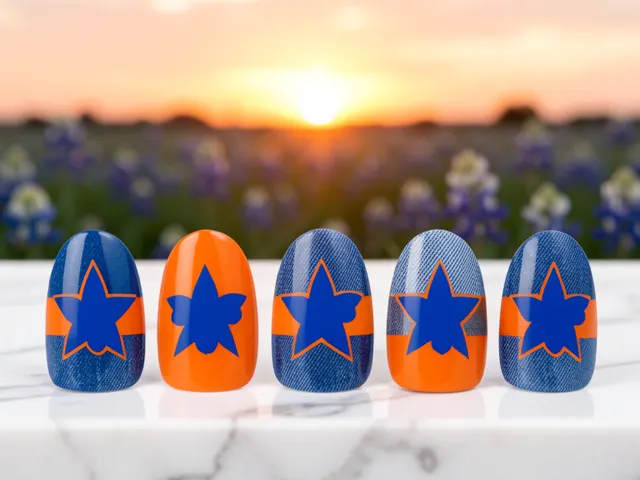 Nail art inspired by Abilene, Texas