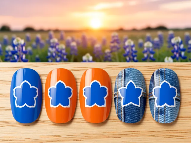 Nail art inspired by Austin, Texas