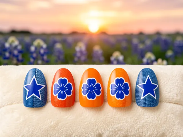 Nail art inspired by Dallas, Texas